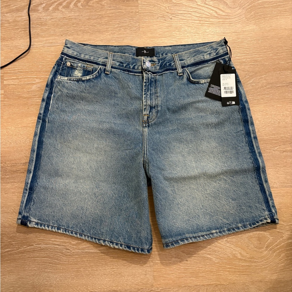 NWT 7 For All Mankind Lola Denim Shorts
